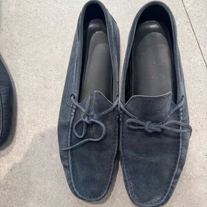 Tod’s Mens Navy Blue Suede City Gommino Driving Loafer UK Sz 12.5, US 13.5/14